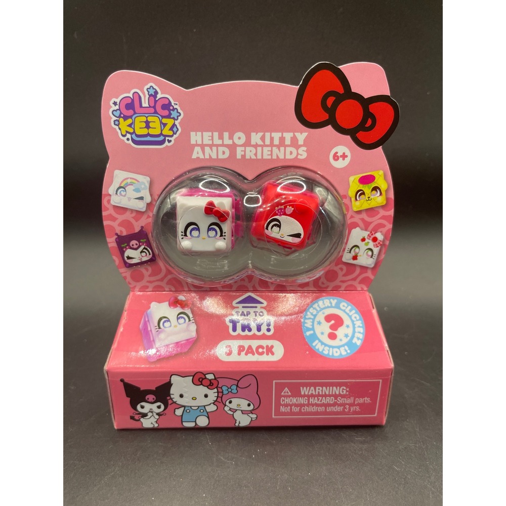 Hello Kitty and Friends Clic Keez 3-Pack Mystery Fidget Toy Set Goliath Sanrio